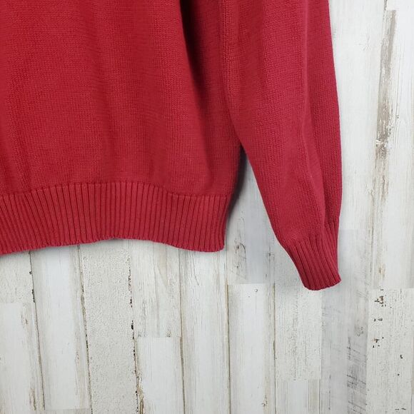 Oscar De La Renta Pullover Sweater Maroon Red Size XL - Picture 6 of 7